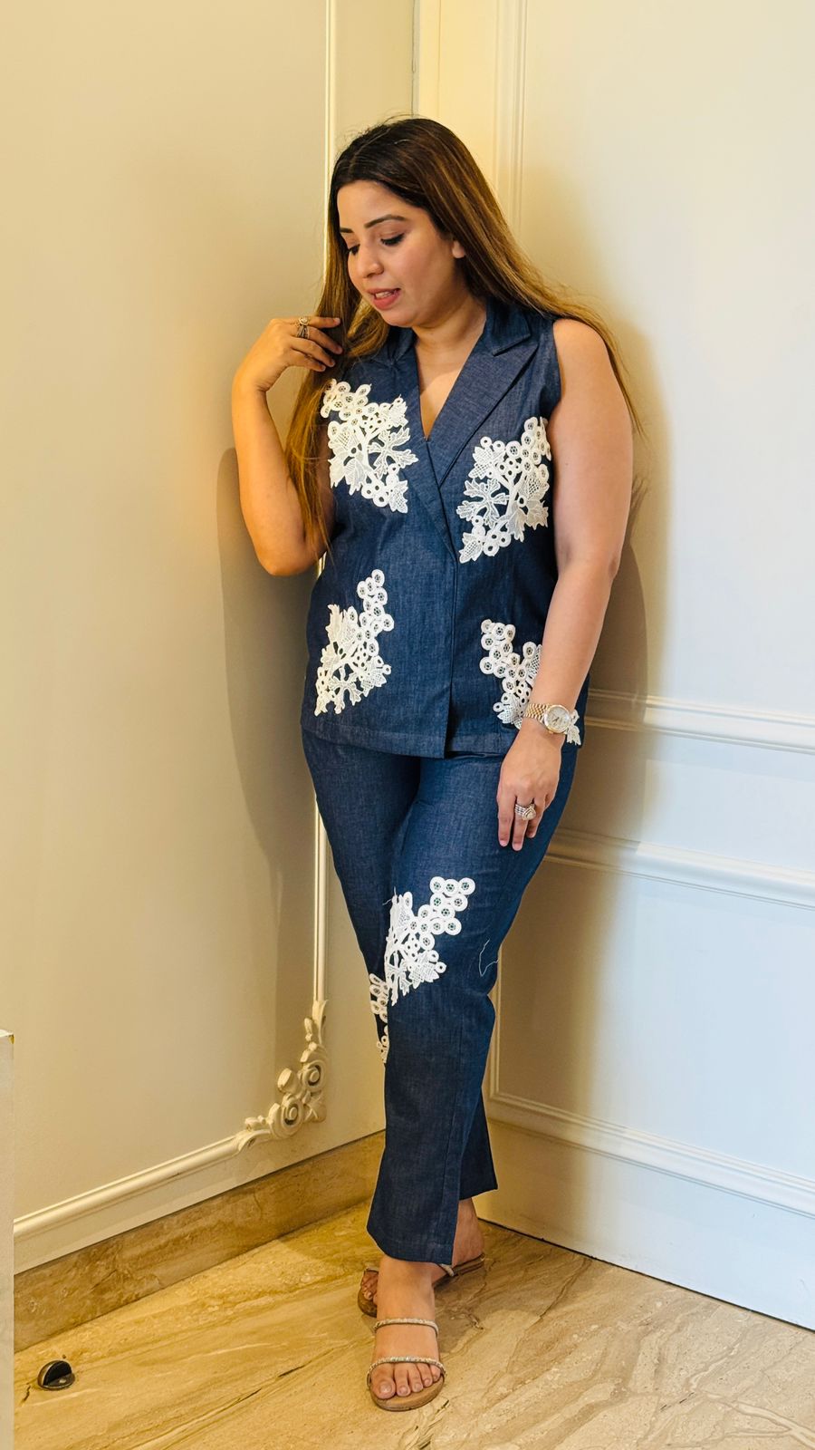 Denim Grace Cordset- Blue